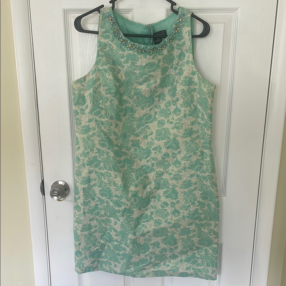 Jessica Howard Green Halter Sheath Dress